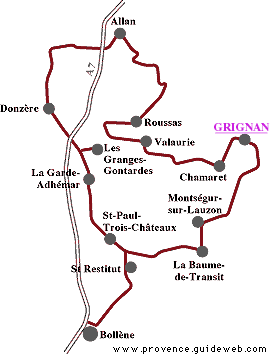 carte route des vins provence