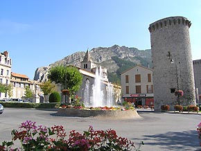 place, tower, sisteron